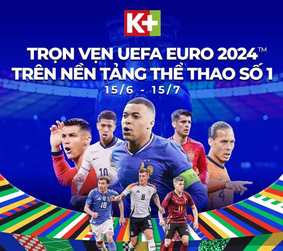 K+ chính là ứng dụng xem trực tiếp Euro 2024 miễn phí có nhiều chức năng vô cùng nổi bật